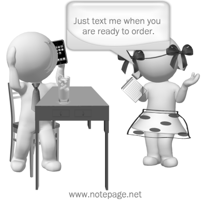 Taking Order Cartoon