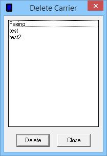 DeleteCarrier