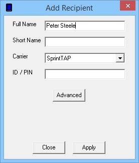 RecipientsAddTAP