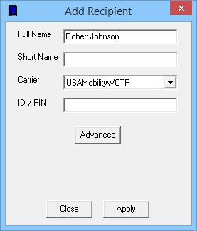 RecipientsAddWCTP