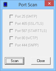 ToolsMenuPortScan