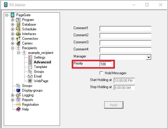 RecipientPriority