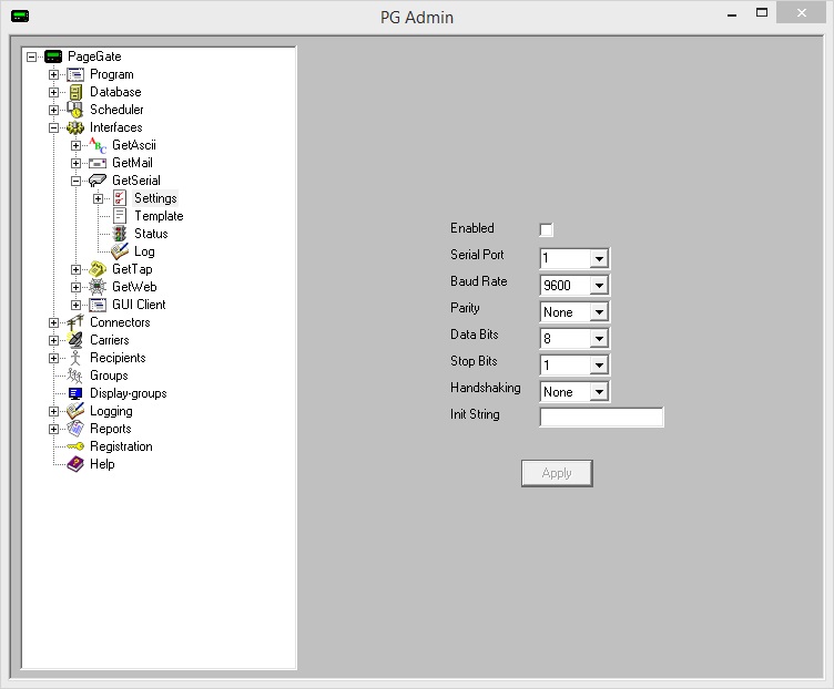 GetSerialSettings