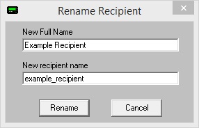 RecipientRename